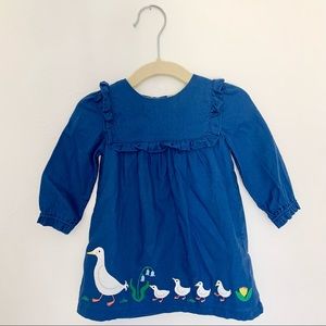Baby Boden 🦆 NWT blue long sleeve dress